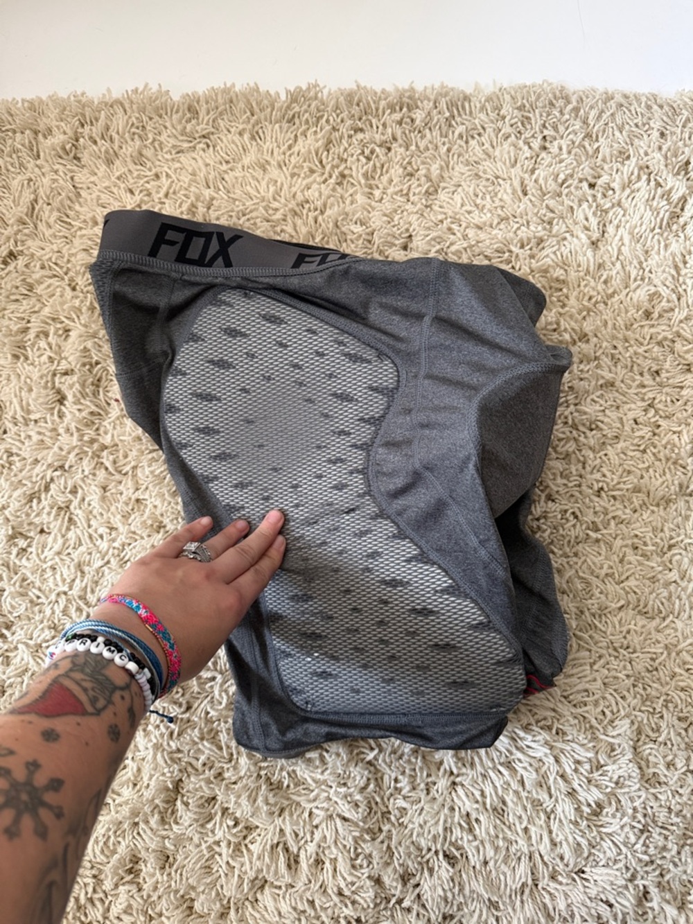 Fox Men's Gray Padded Boxer Briefs